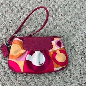 Coach Pink Clutch Vibrant Design